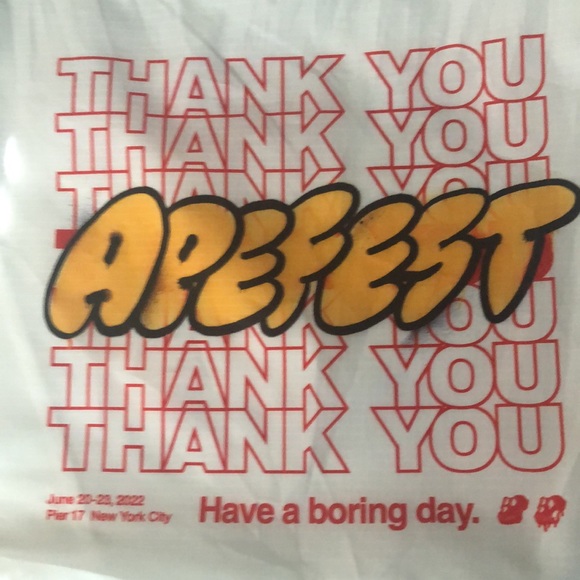 Ape Fest 2022 BYAC White Nylon Reusable Shopping Bag Bored Ape - Picture 2 of 6